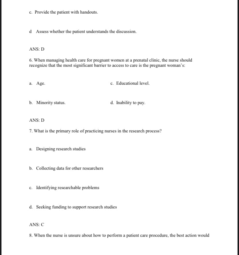 Testbank Maternal Child Nursing Care, 7. Auflage von Perry